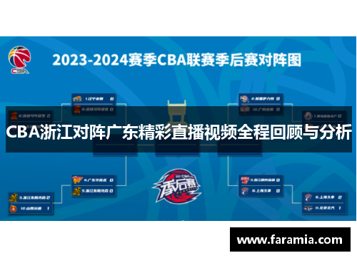 CBA浙江对阵广东精彩直播视频全程回顾与分析